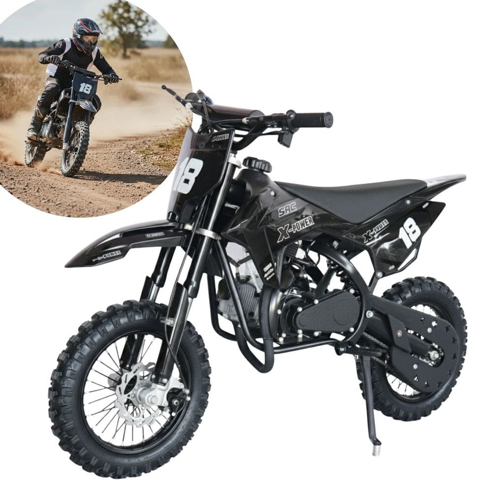 Mini Moto Infantil Partida Elétrica Gasolina 2T 49CC Cross Trilha Off Road Iwmv002