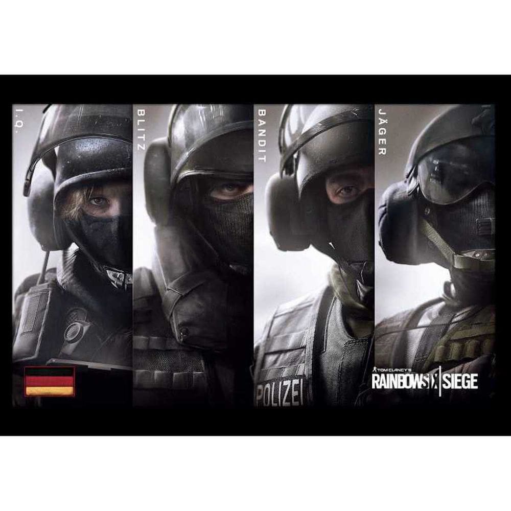 Pôster Tom Clancy`s Rainbow Six Rogue Spear Anime Art 30x42cm