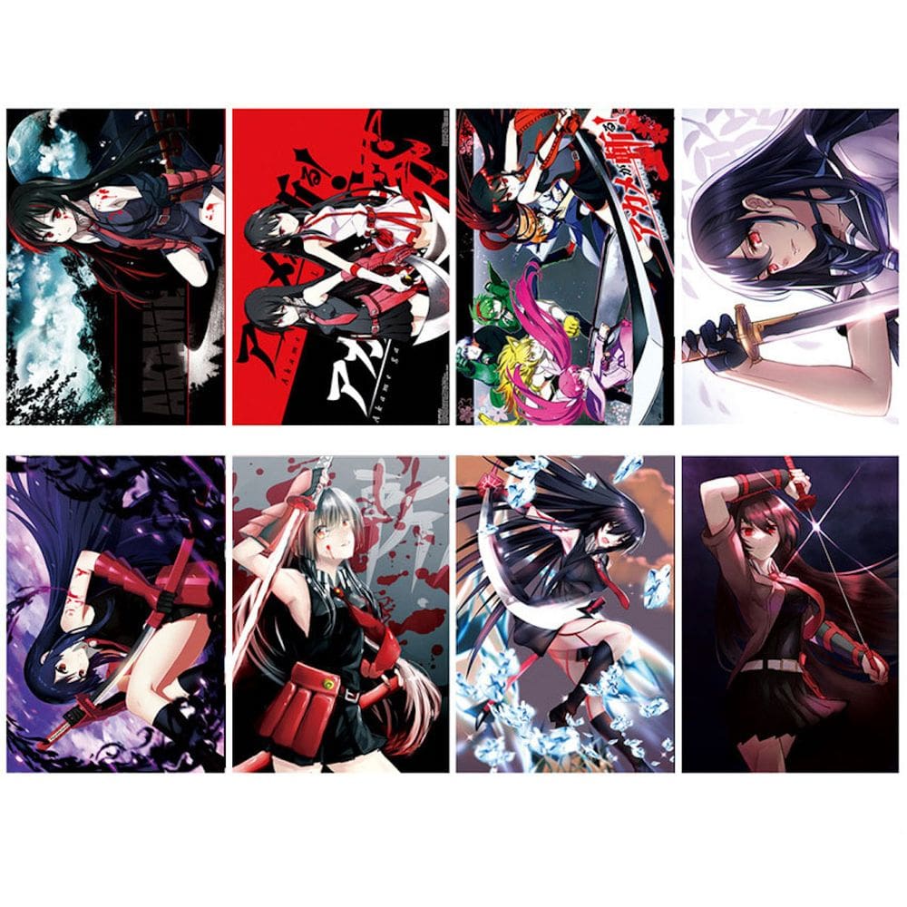 Pôster Akames ga Kills Anime Art 42x29 cm (8 unidades/lote) de papel