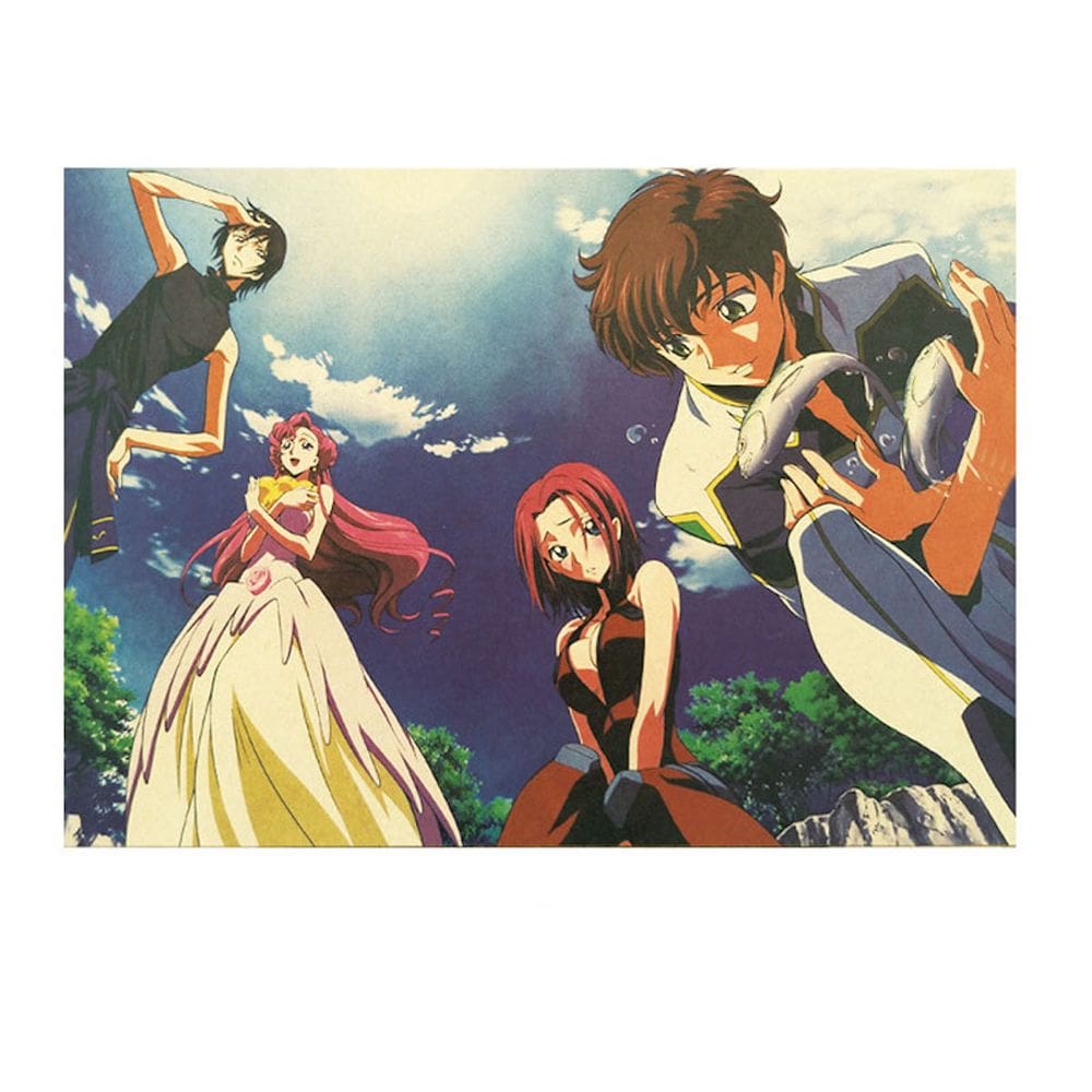 Pôster de arte de parede Picture Code Geass Anime Art 51,5x36cm