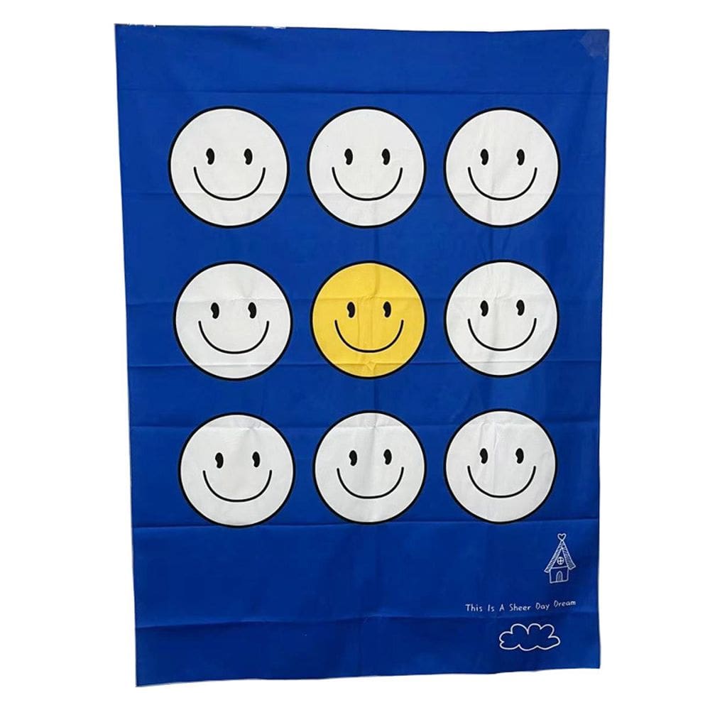 Tapeçaria Smiley Face Wall 100x75cm de fibra de microtecido