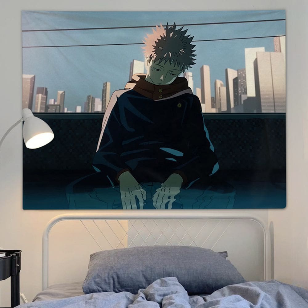 Tapeçaria Jujutsus Kaisens Anime Mangá Design 100x75cm