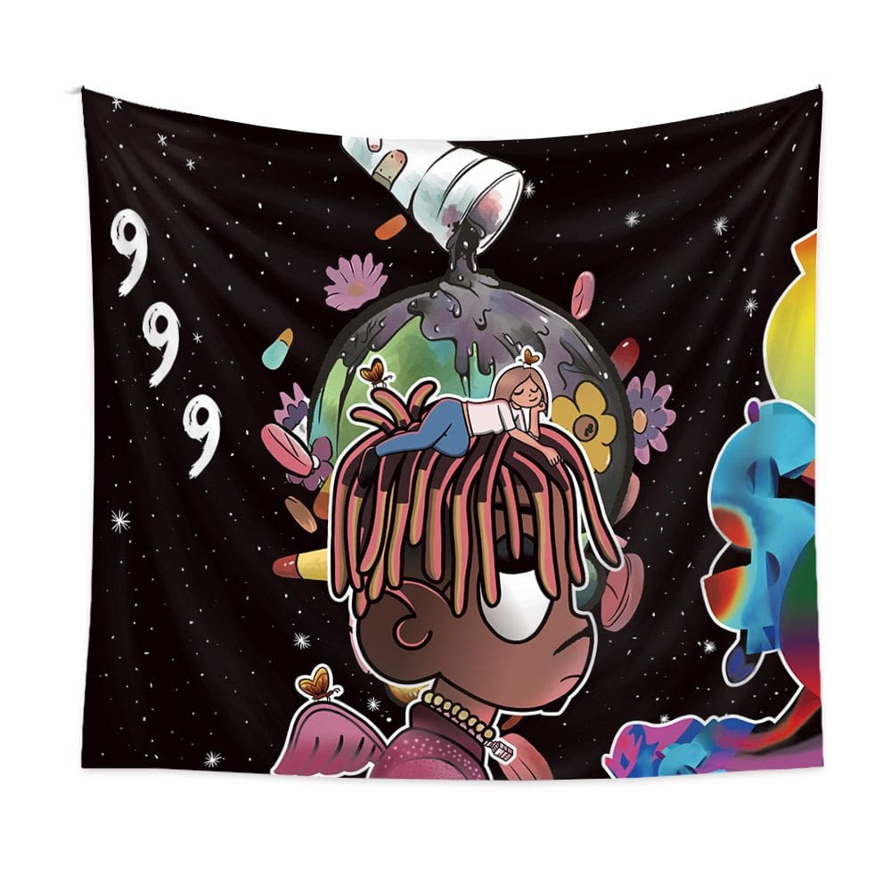 Tapeçaria Starry Sky Planet Wall Room 150x130cm, microtecido