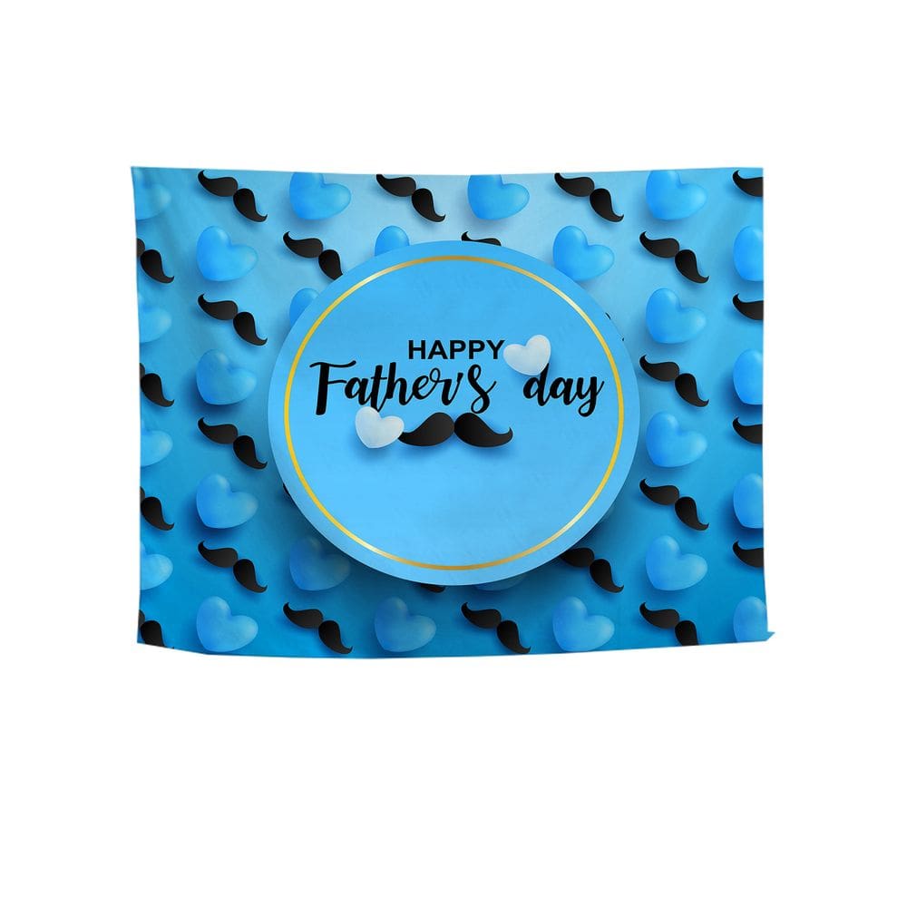 Tapeçaria Happy Fathers Day Room Aesthetic 150x130cm, microtecido