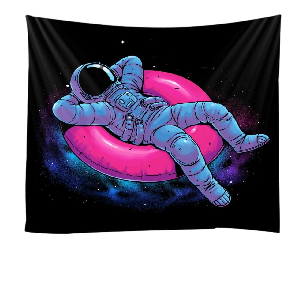 Tapeçaria Astronaut Galaxy Planet Wall, 200x150cm, microtecido