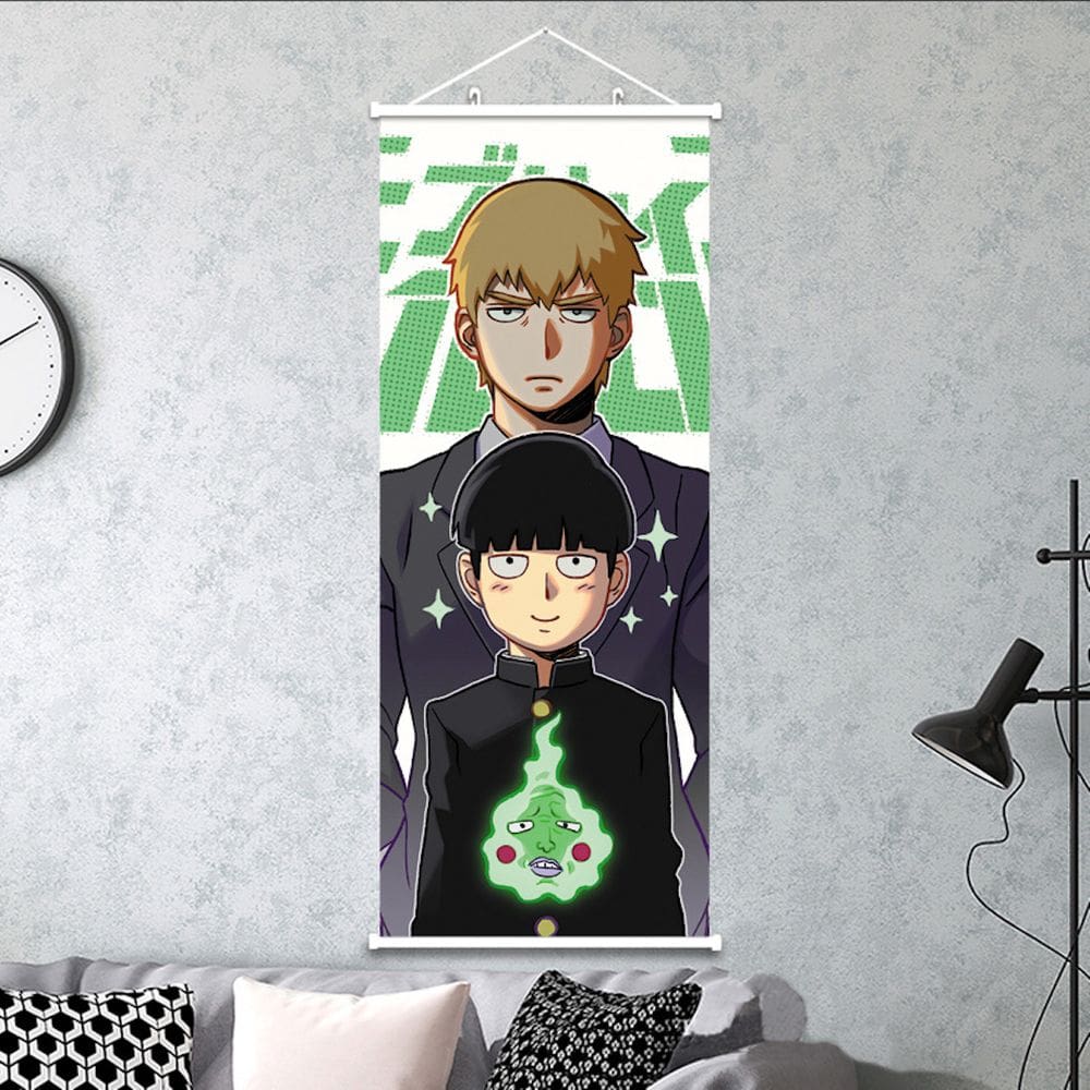 Pôster de decoração de parede Mobs Psychos 100 Mobus Saikos Hyakus