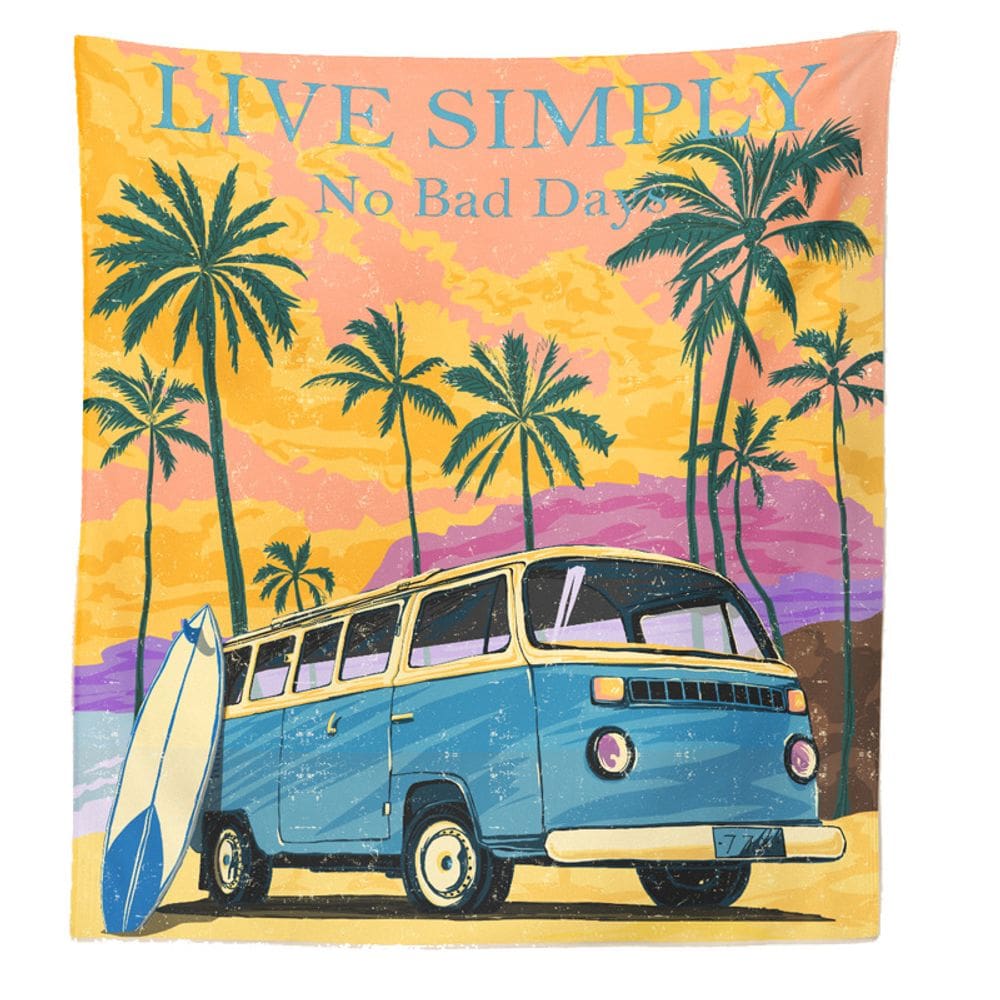 Microtecido Tapestry Live Simply Wall Aesthetic 150x100cm