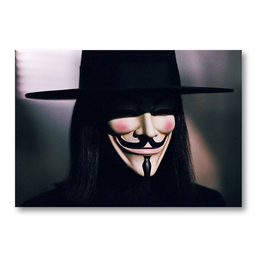 Pôster V For Vendettas Anime Art 51x35,5 cm Papel 60g