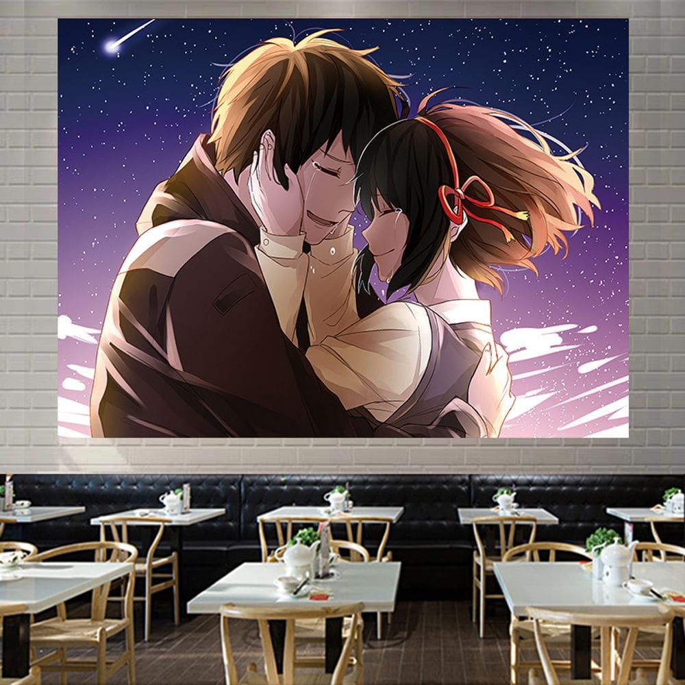 Tapeçaria de parede Yours Names Tachibanas Takis Aesthetic 150x110cm