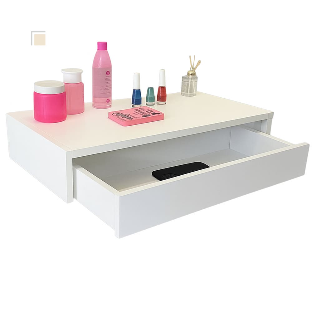 Gaveta Suspensa 60cm MDF Corrediça Telescópica Branca