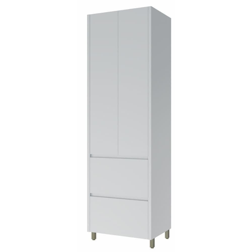 Armário De Cozinha Paneleiro 2 Portas 2 Gavetas 100% Mdf Raissa Nesher Branco