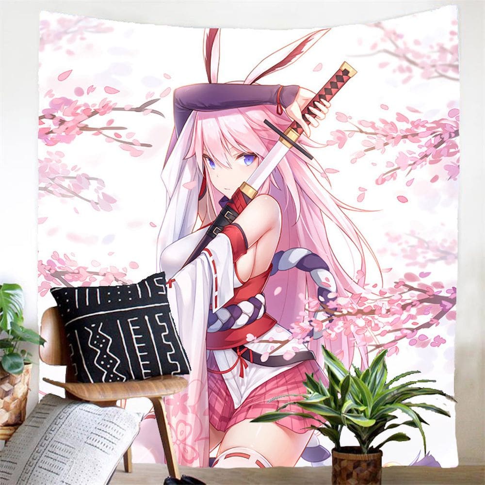 Tapeçaria Honkais Impacts Anime Manga Design H 113x150cm