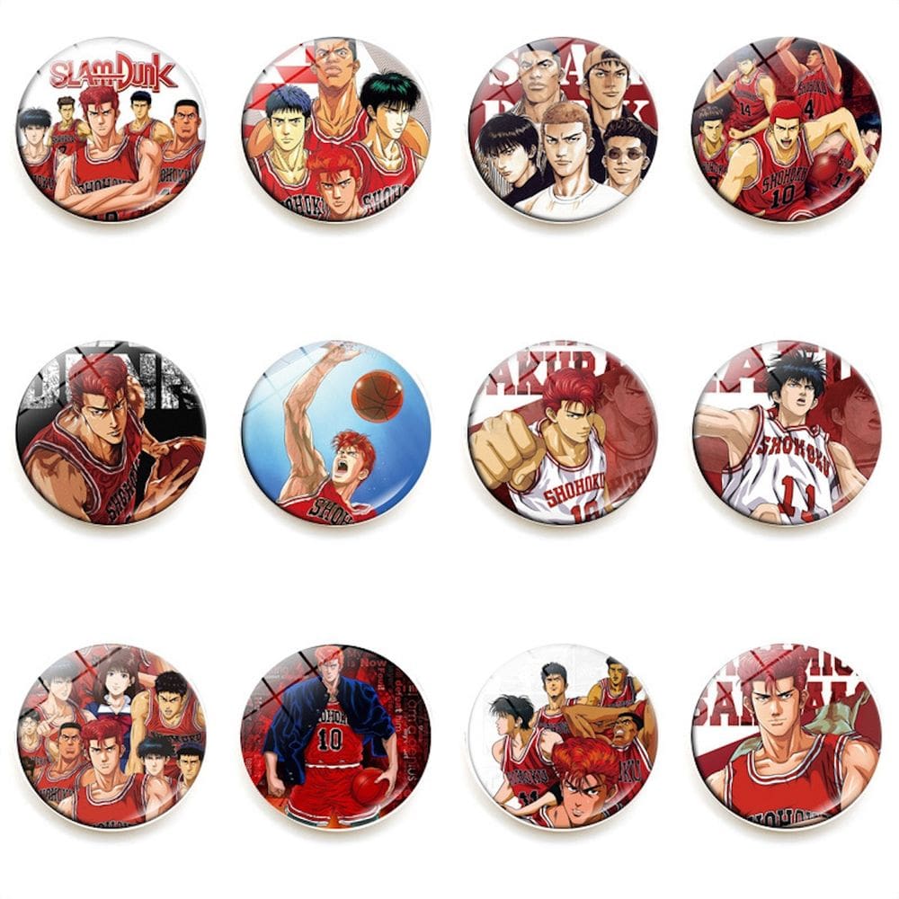 Ímã de geladeira Sakuragi`s Hanamichi Slam Dunk Anime 12 unidades