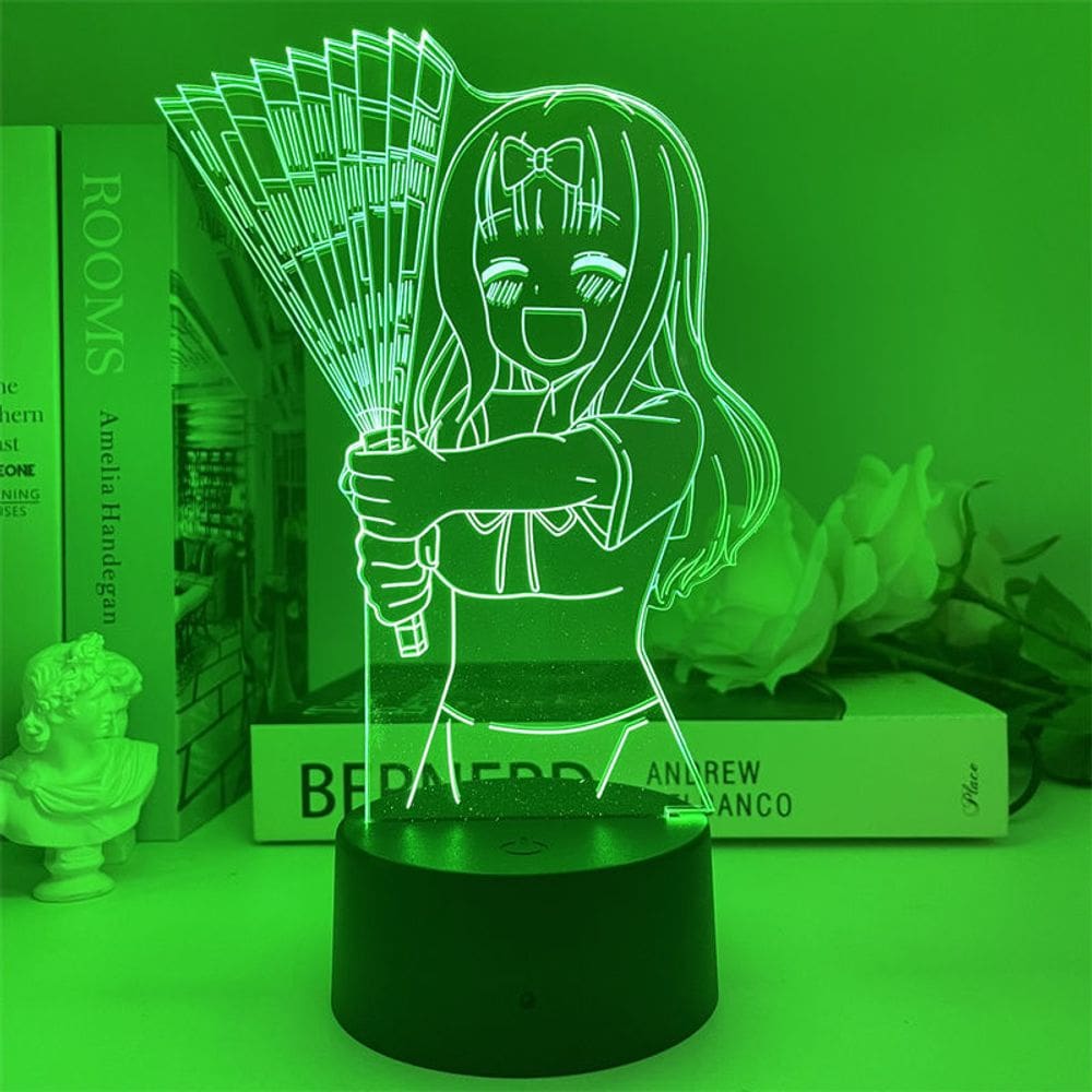 Luz noturna LED 3D Kaguya-sama Loves Is War Fujiwara Chika