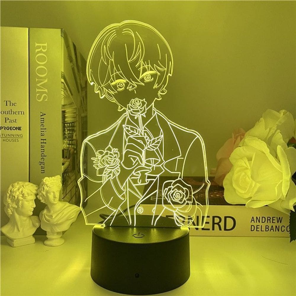 Luz noturna LED 3D Mystics Messengers Jins Zhixus Color Change