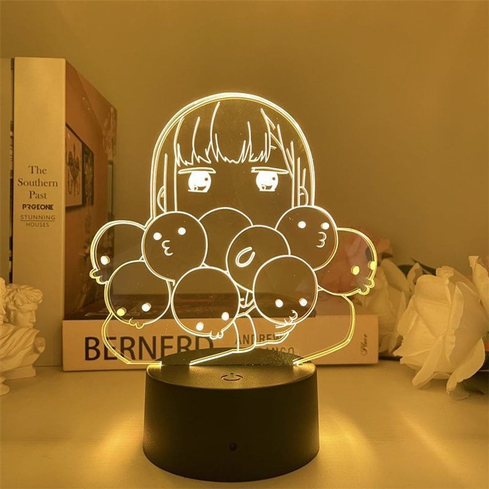 Luz noturna LED 3D Aharen-sans Wa Hakarenais com mudança de cor