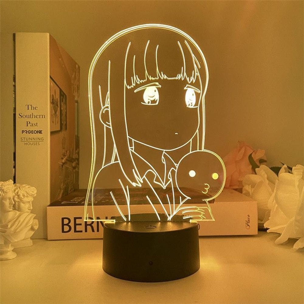 Luz noturna LED 3D Aharen-sans Wa Hakarenais com mudança de cor