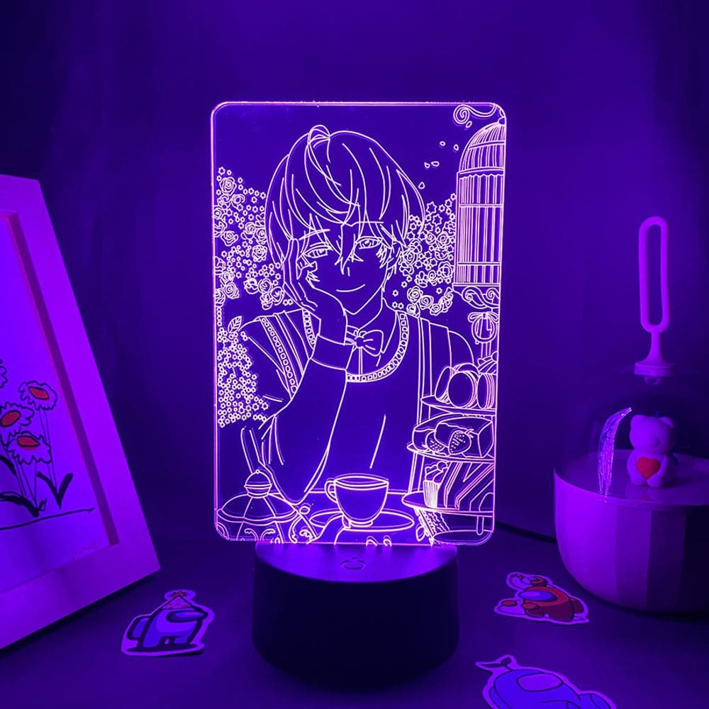 Luz noturna LED 3D Mystics Messengers Jins Zhixus Color Chan