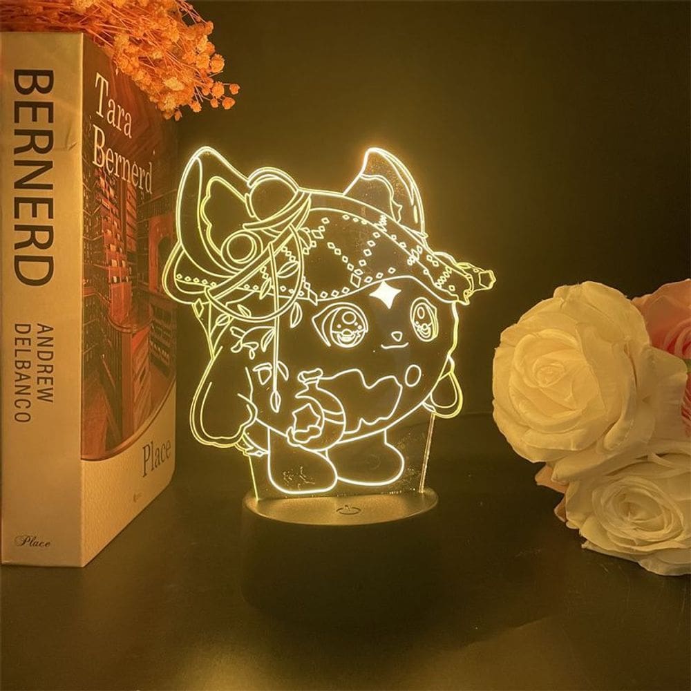 Luz noturna LED 3D Eggys Partys Softs Softs Softs Changing