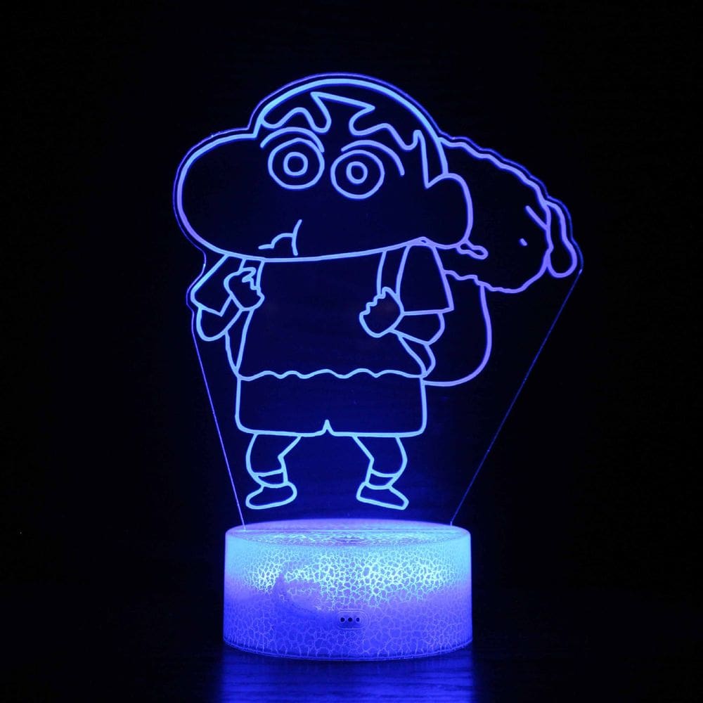 Lápis de cor LED 3D com luz noturna Shins Chans Kids
