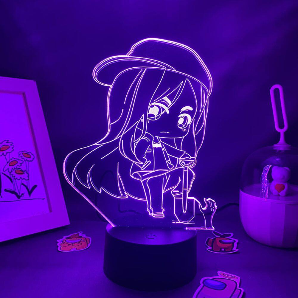 A luz noturna LED 3D proíbe a cobiça, a mudança de cor