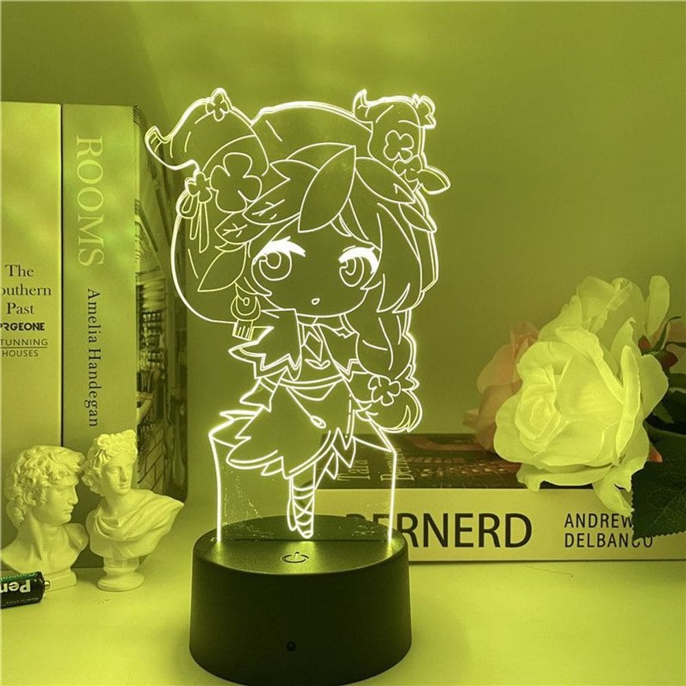 Identidades de luz noturna LED 3D e mudança de cor de padres