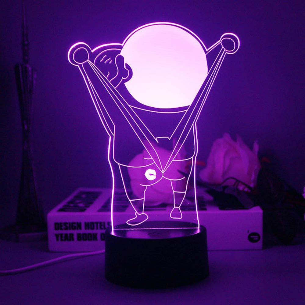 Lápis de cor LED 3D com luz noturna Shins Chans Kids