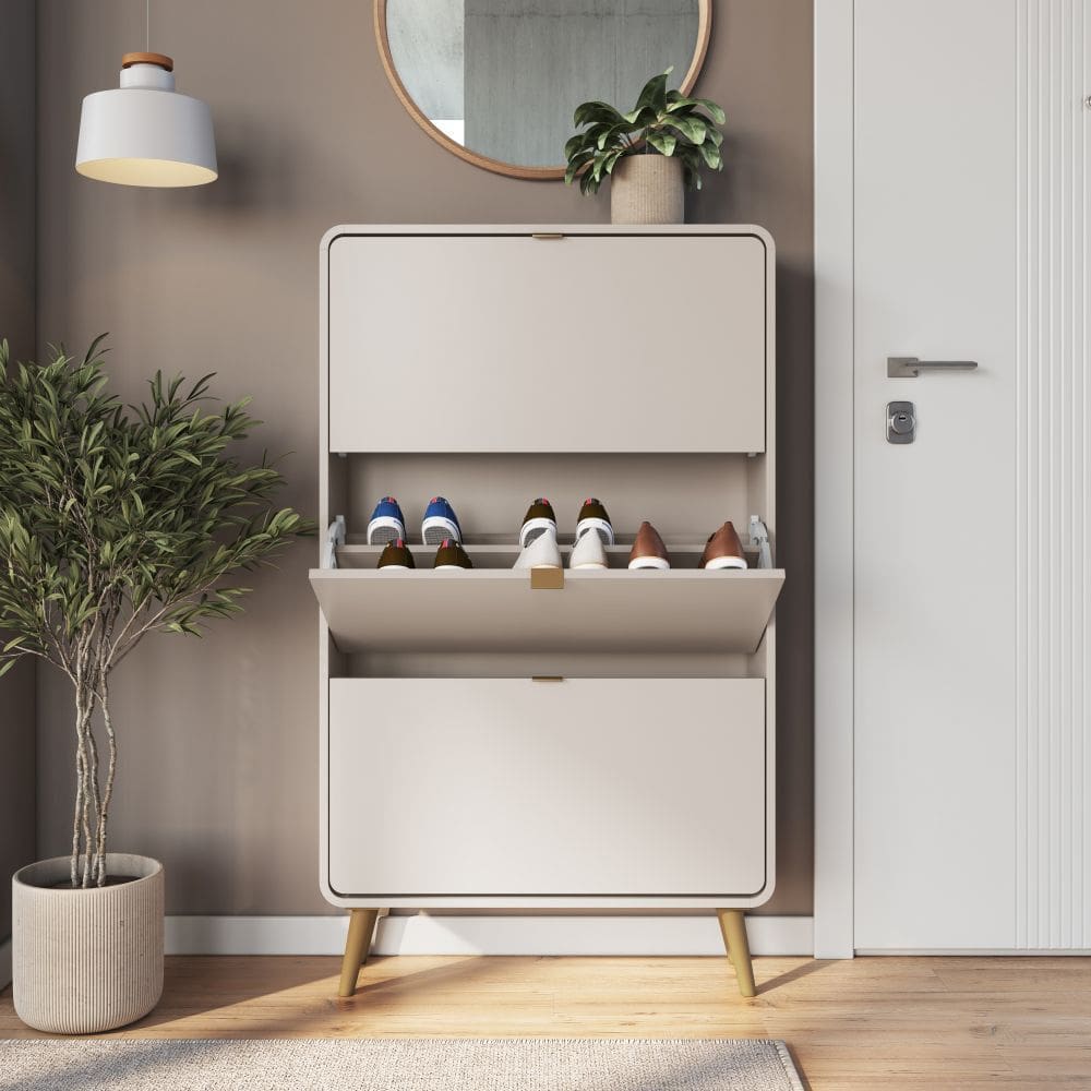 Sapateira 3 Portas Basculante Wave Completa Moveis