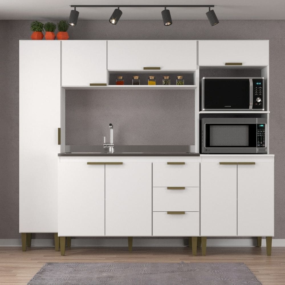 Cozinha Modulada 4 Pecas sem Pia Carol J Carvalho