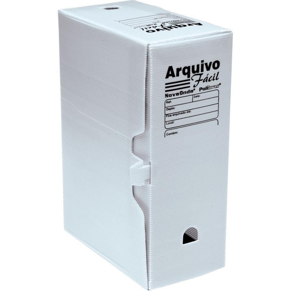 Arquivo Morto Polipropileno Branco C/10UN Novaonda