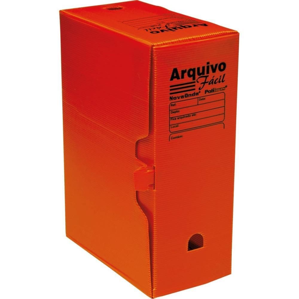 Arquivo Morto Polipropileno Vermelho C/10UN Novaonda