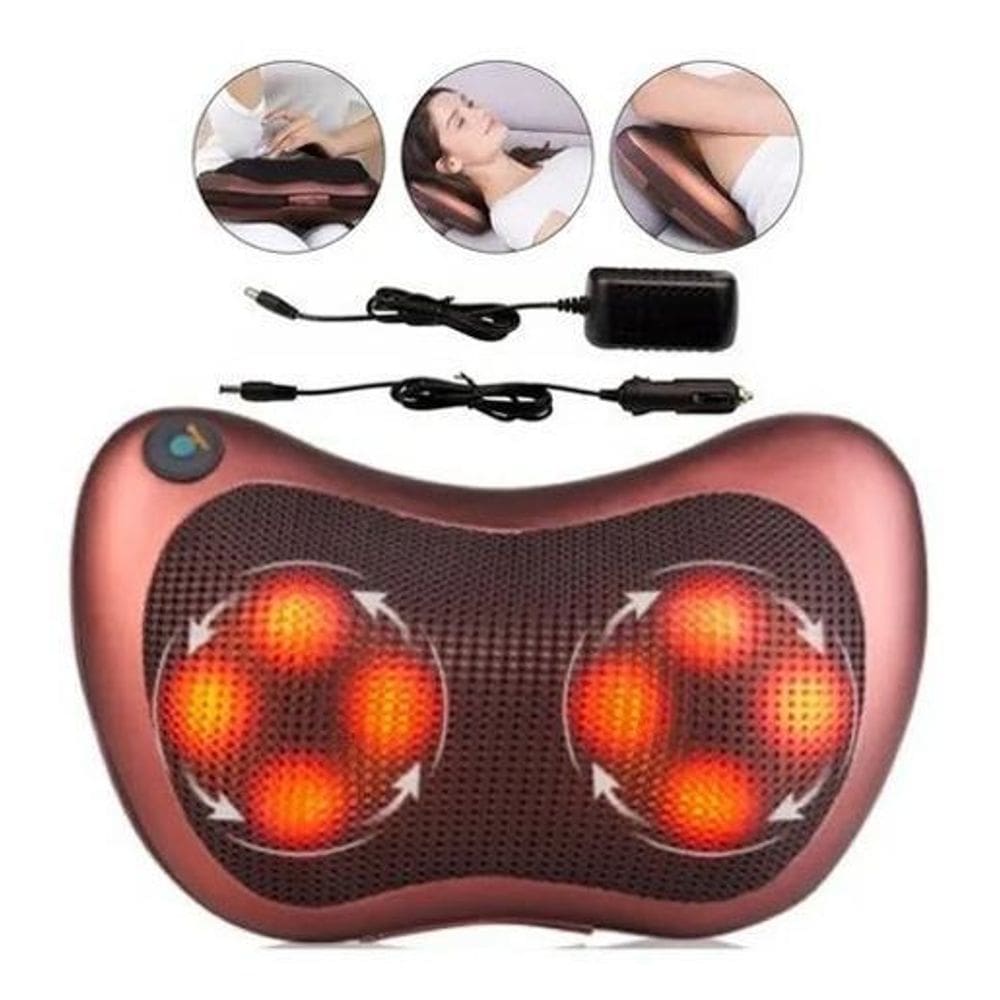 Massageador Pescoço Lombar Bolas Massageadoras Veicular