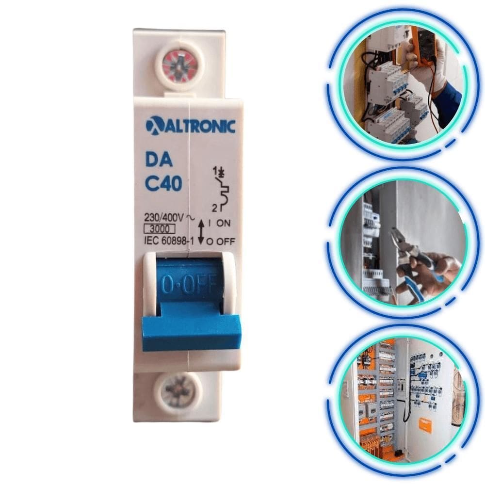 Disjuntor Monopolar Termomagnético 40A Curva C Nema Altronic