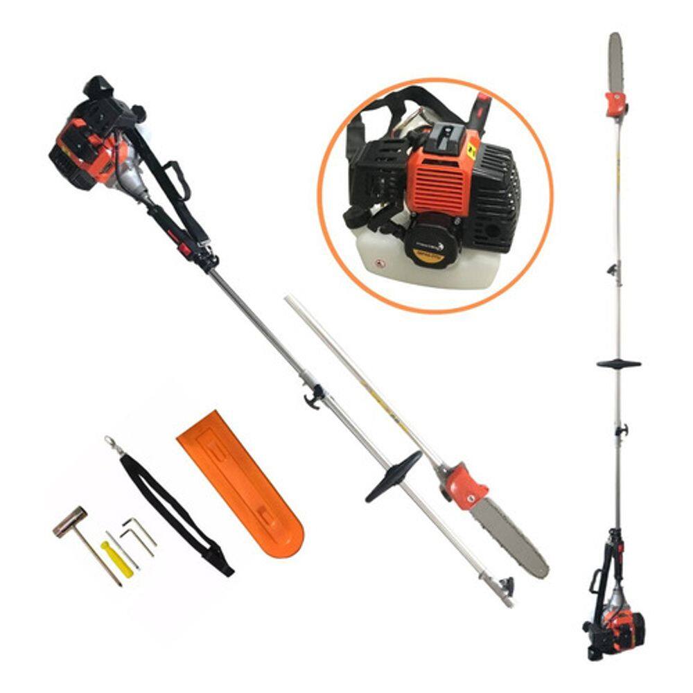 Podador De Galhos Altos À Gasolina 2 Tempos 52cc + Extensor