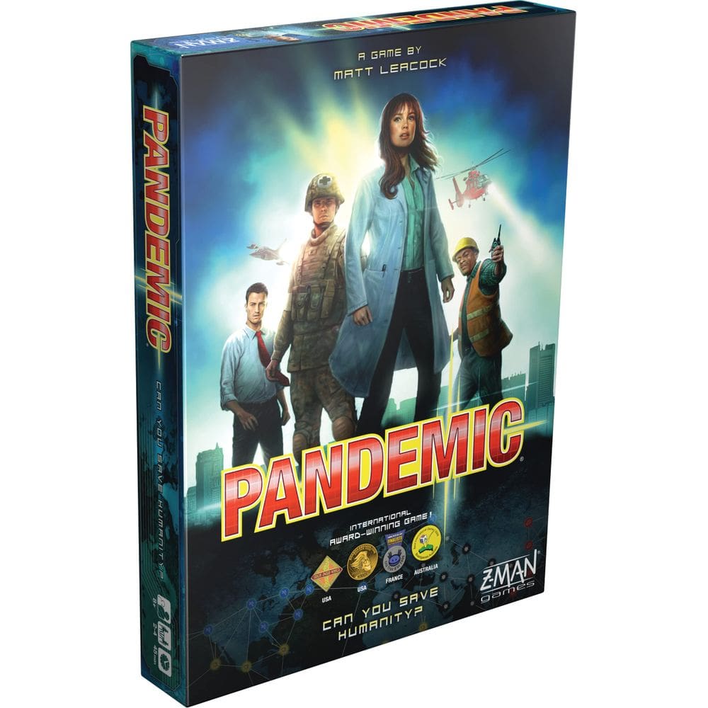 Jogo de tabuleiro Pandemic Base Game Cooperative Strategy Kids 8+