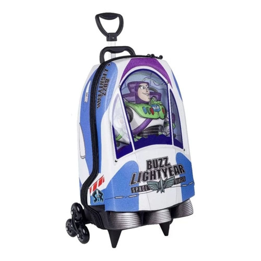 Mochila com Rodinha 3D - Toy Story Buzz Nave - Diplomata
