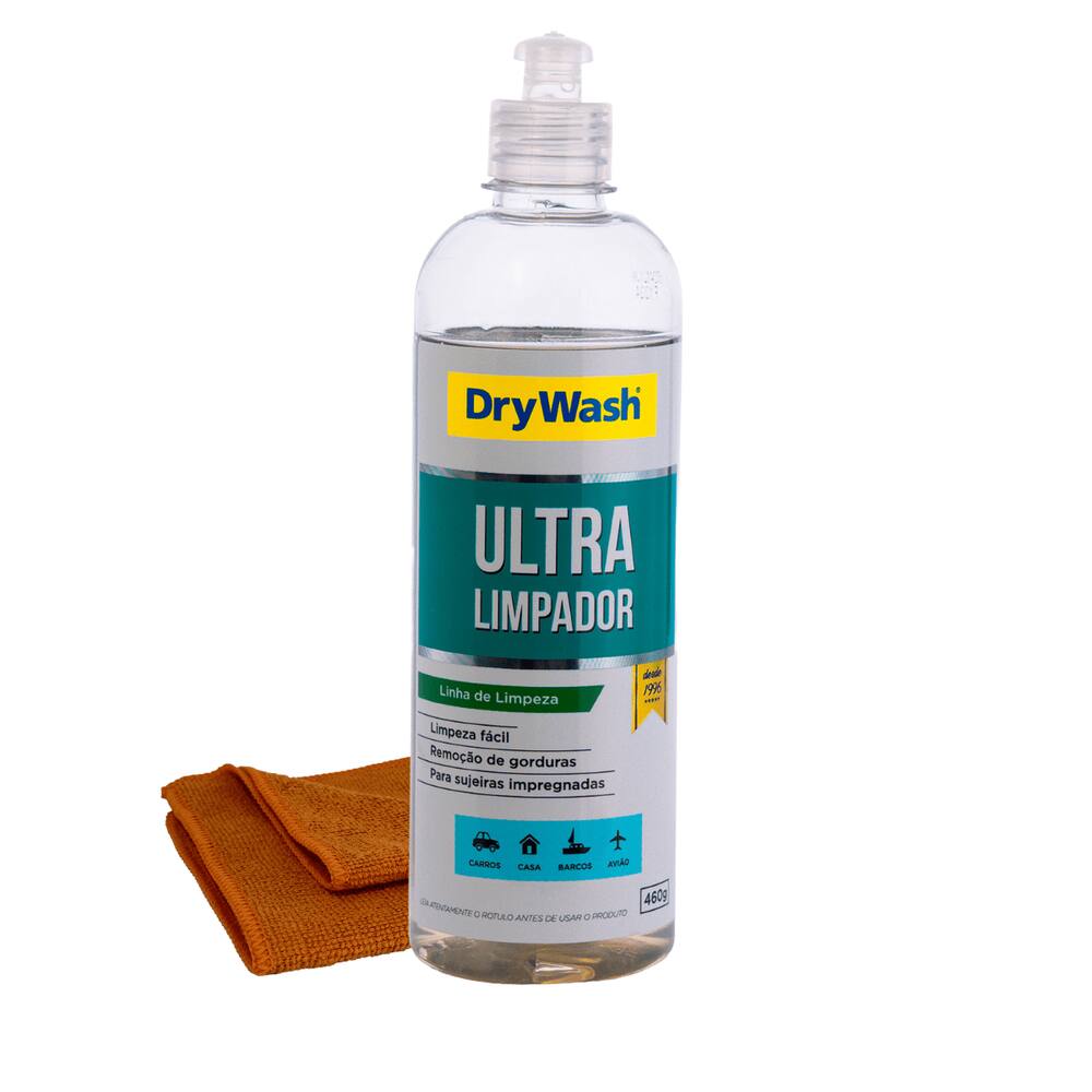 Ultra Limpador DryWash 460g + Microfibra 30x30cm