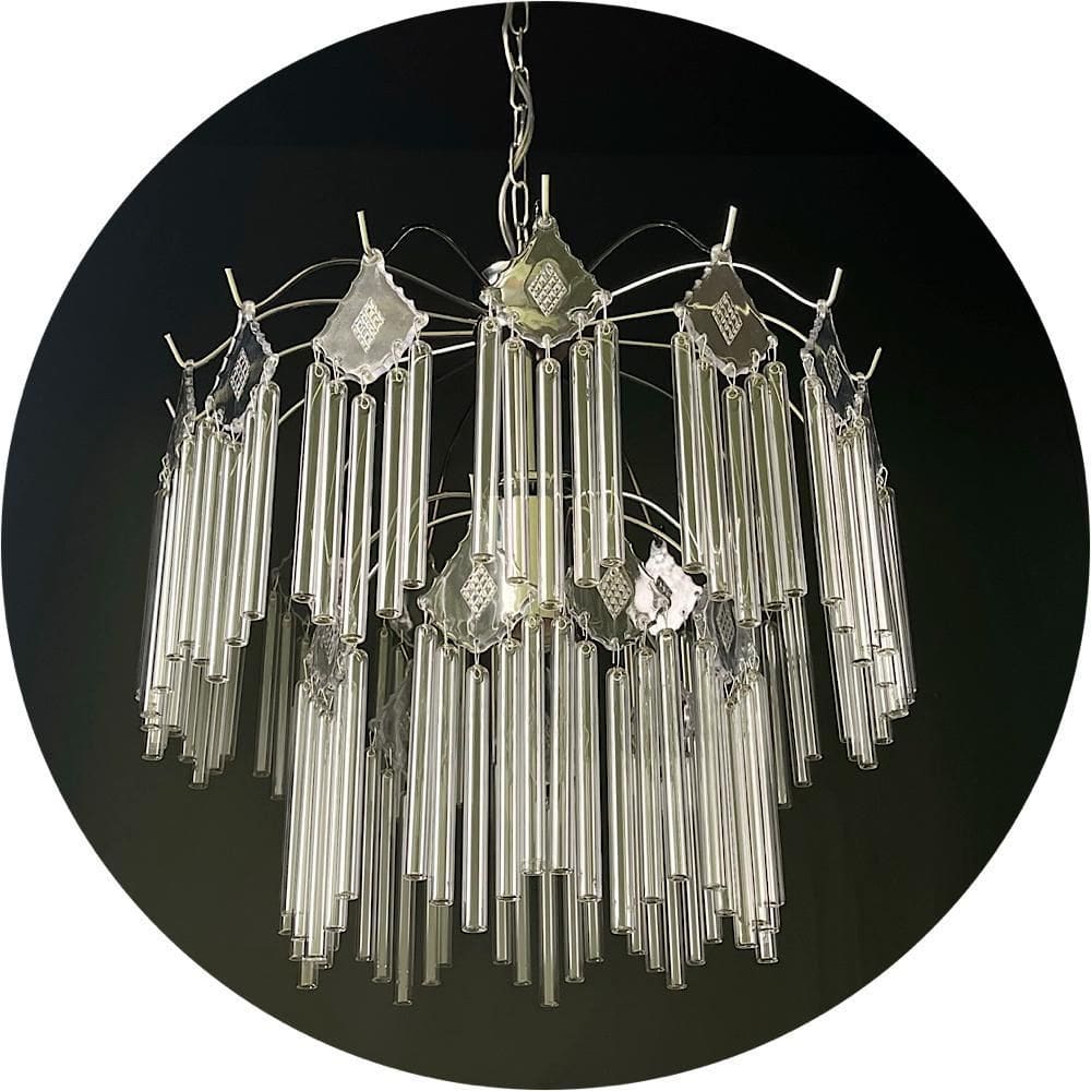 Lustre Pendente Cristal Vidro Para Sala/Quarto