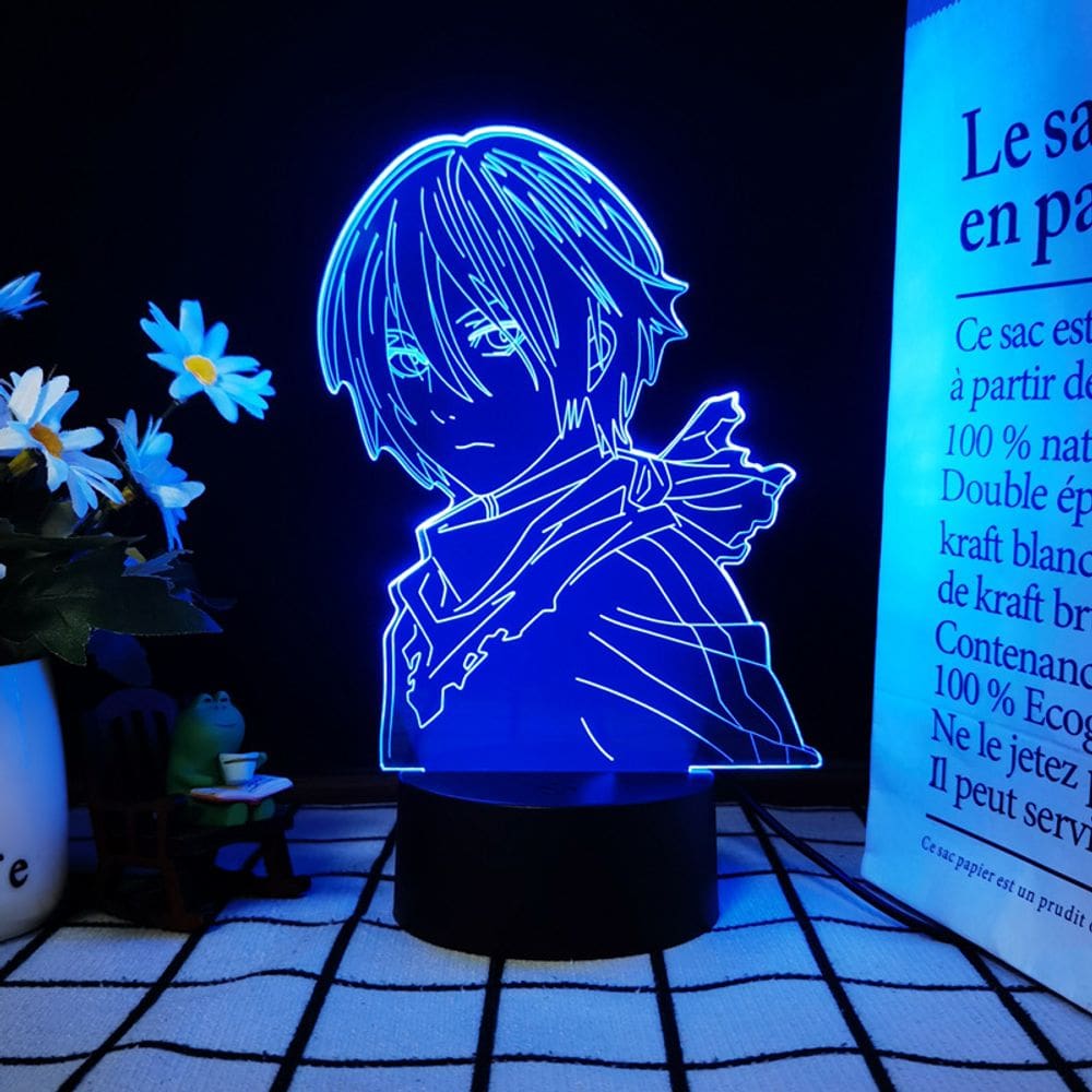 Luz noturna 3D Noragami Yato Manga com luz colorida
