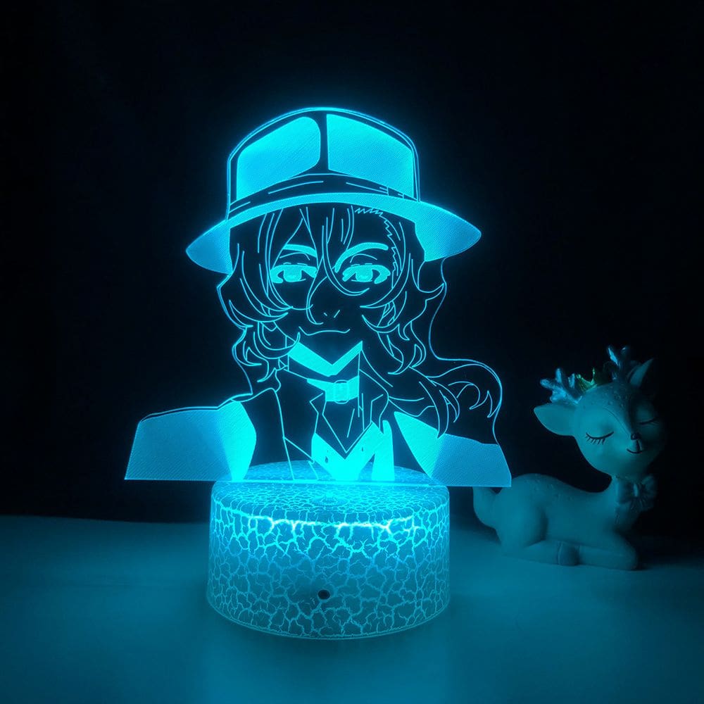 Anime 3D Night Light Bungo Stray Dogs Dazai Osamu Akutagawa