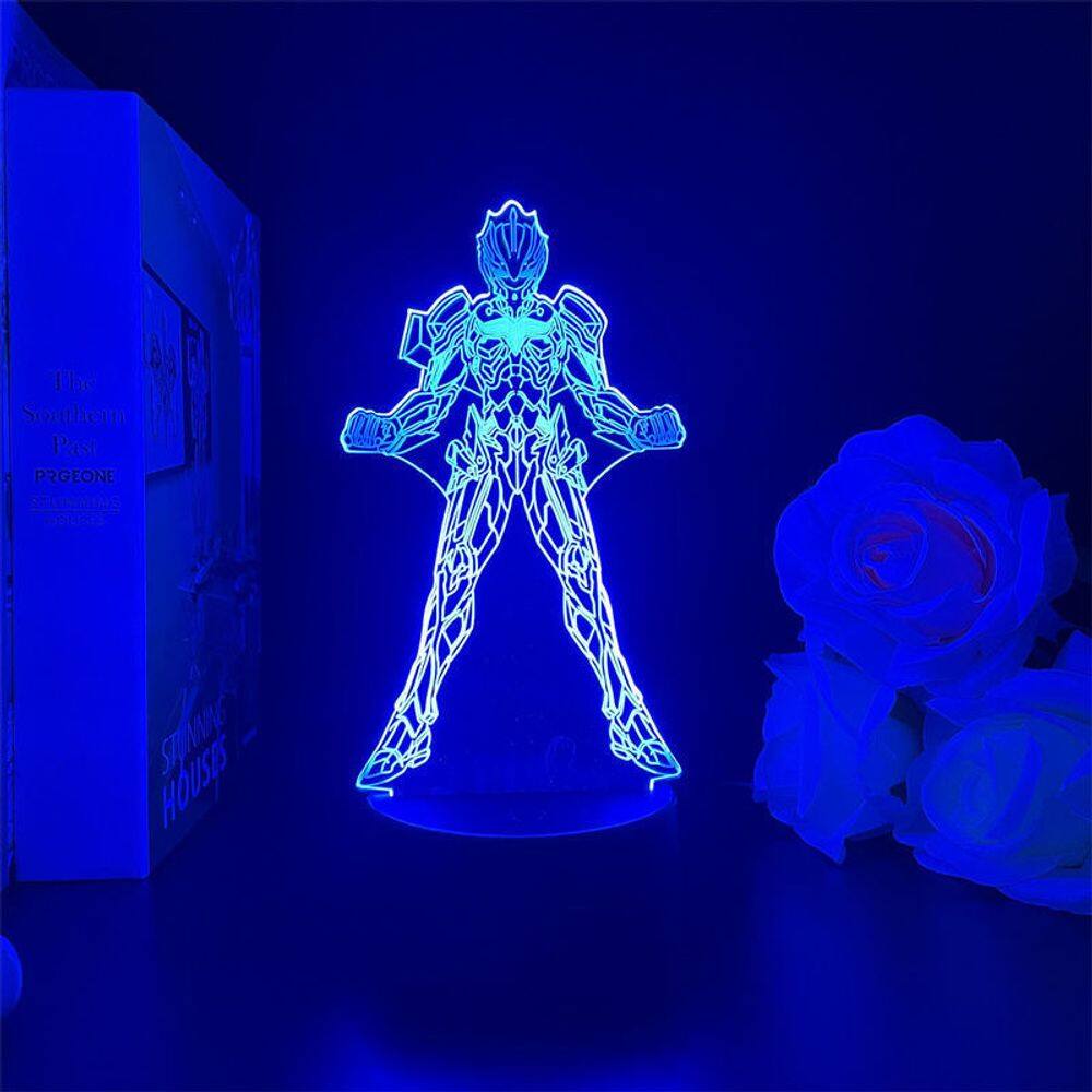 Luz noturna USB Noah Ultraman 3D acrílico ABS para crianças