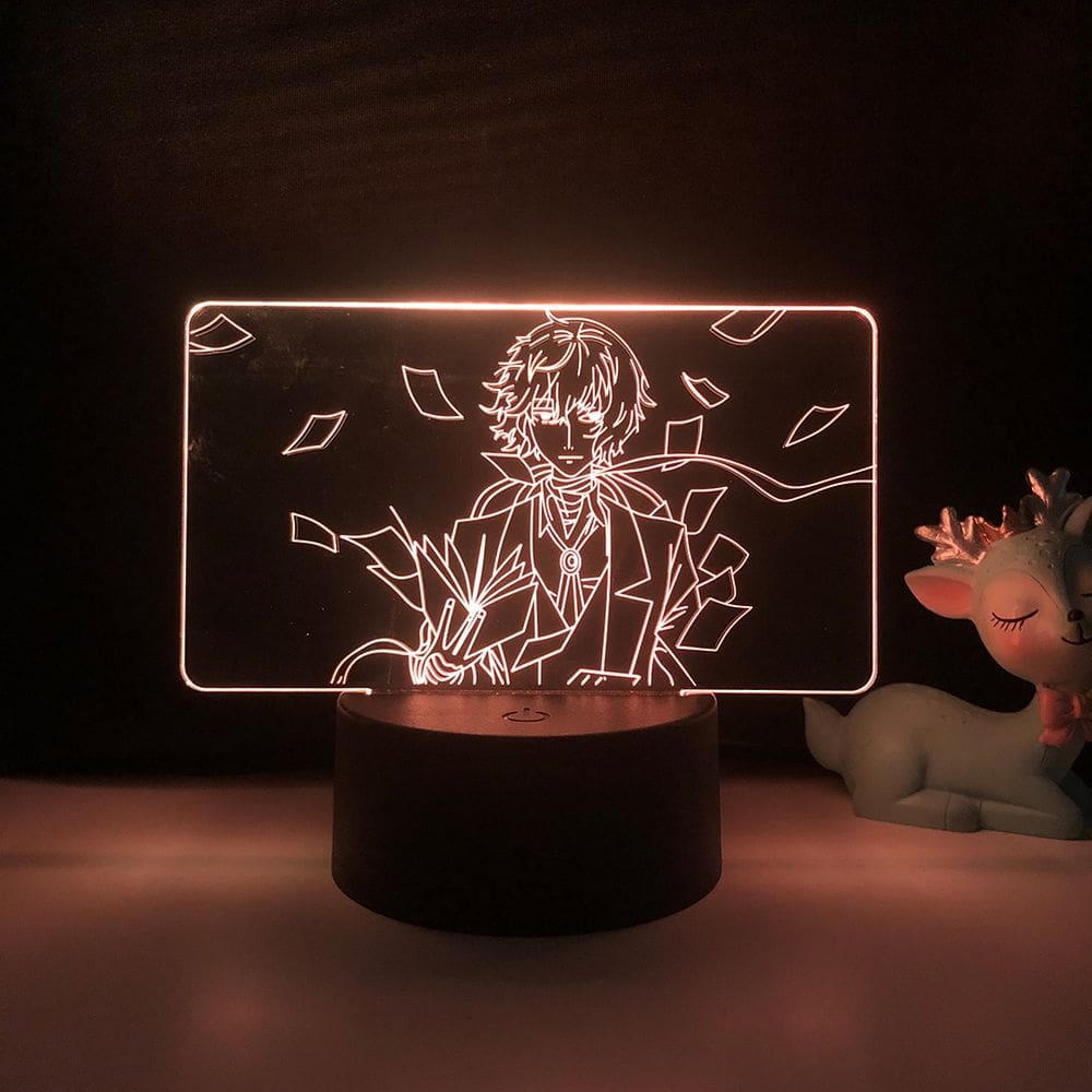 Anime estereoscópico 3D Night Light Bungou Stray Dogs Dazai Osamu