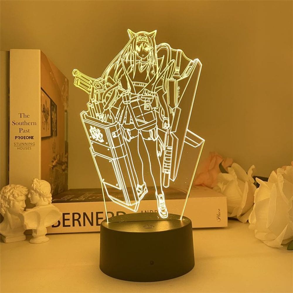 Mercadoria de linha de frente para meninas Night Light 3D USB colorida