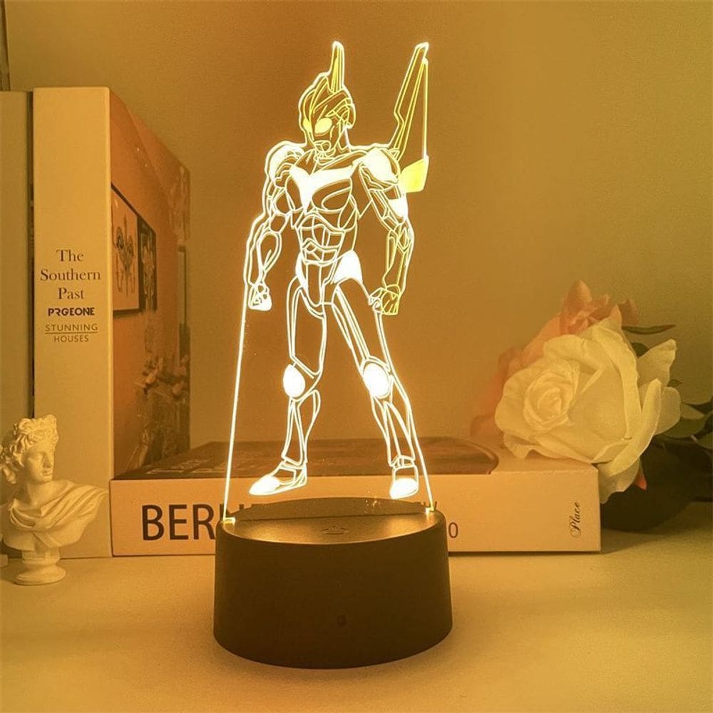 Luz noturna USB Noah Ultraman E-Sports com acrílico e ABS