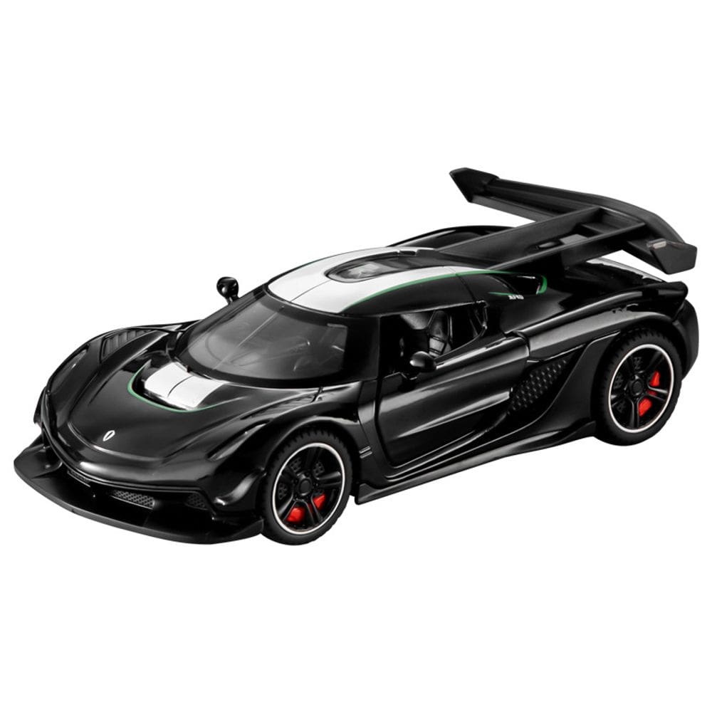 Carro de brinquedo Koenigsegg Supercar em escala 1:32 fundido com roda de borracha