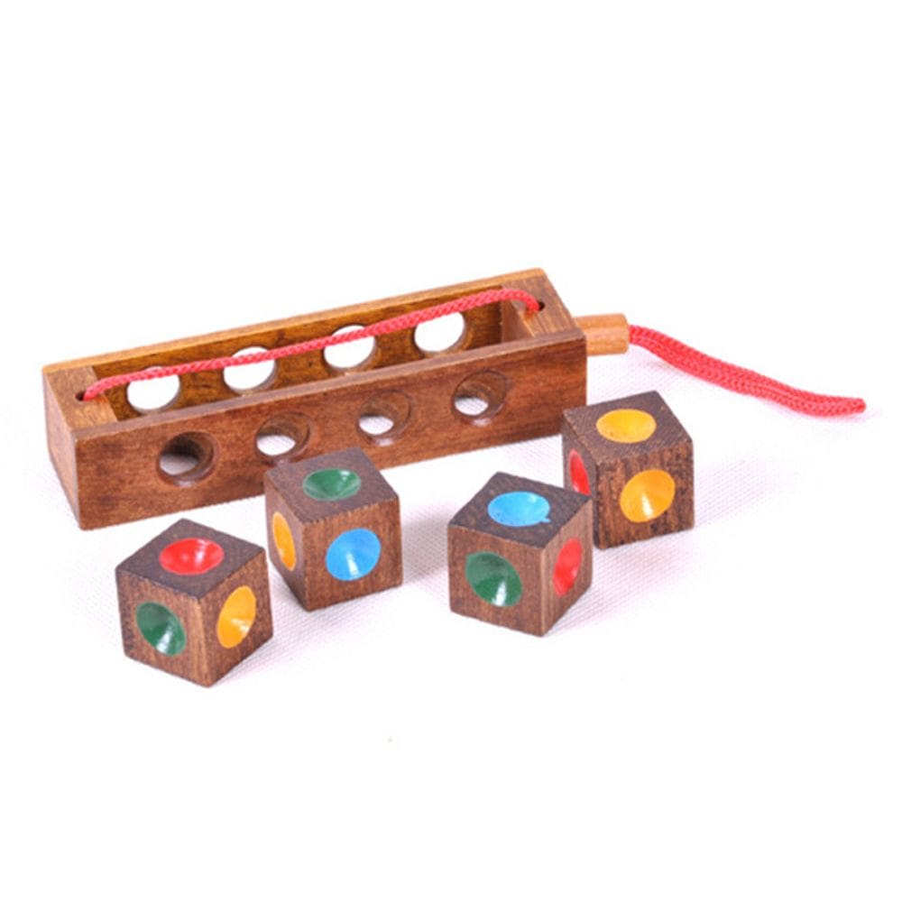 Brinquedo quebra-cabeça Kongming Luban Lock de madeira