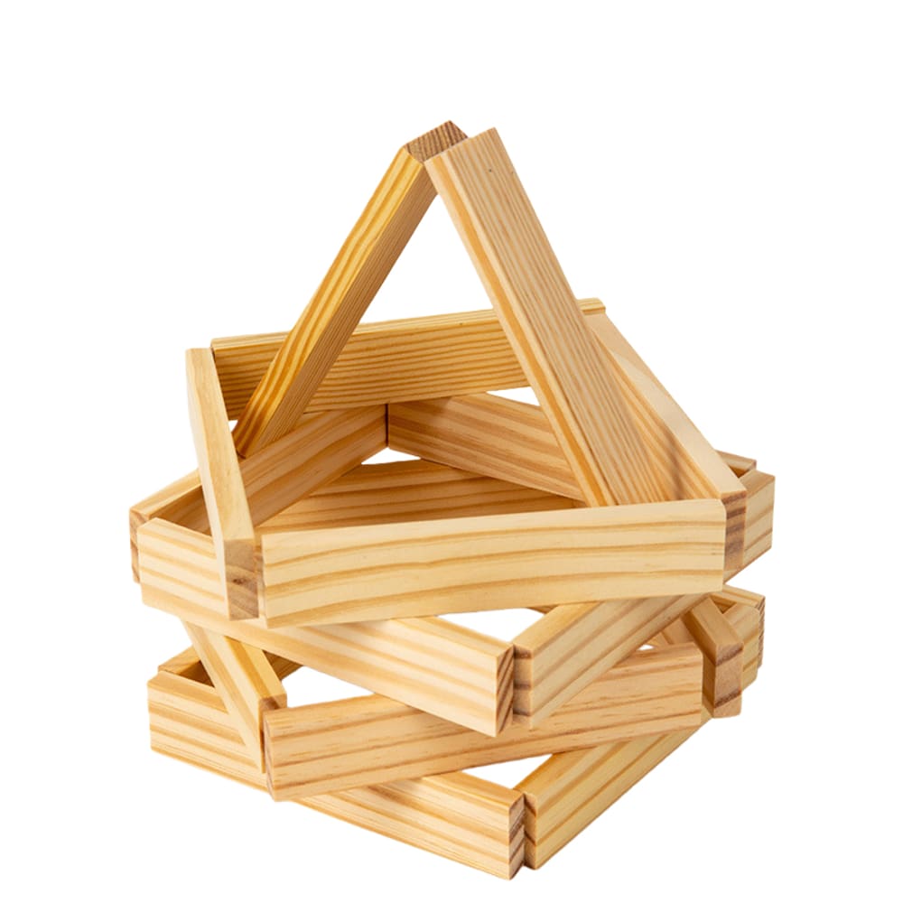 Jogo de desafio de projeção espacial de madeira para crianças