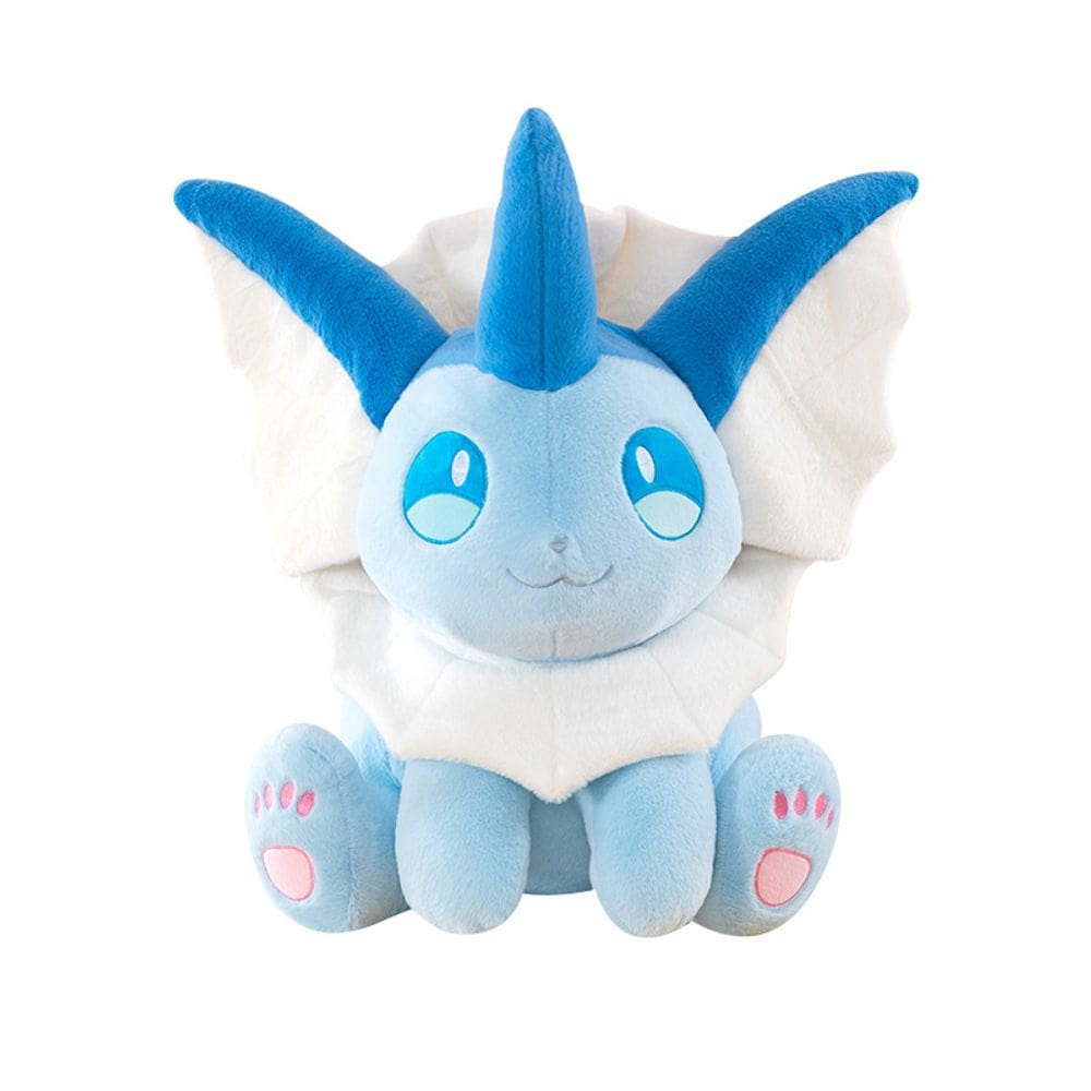 Brinquedo de boneca de pelúcia Blue Vaporeon 30 cm Sentado Pokémon Plush