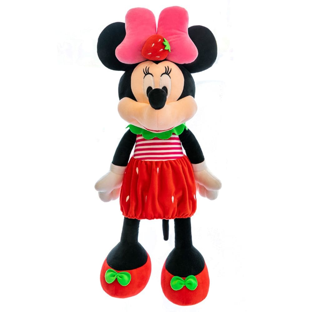 Brinquedo de boneca de pelúcia Fruit Mickey Mouse vermelho 40 cm para crianças e adolescentes