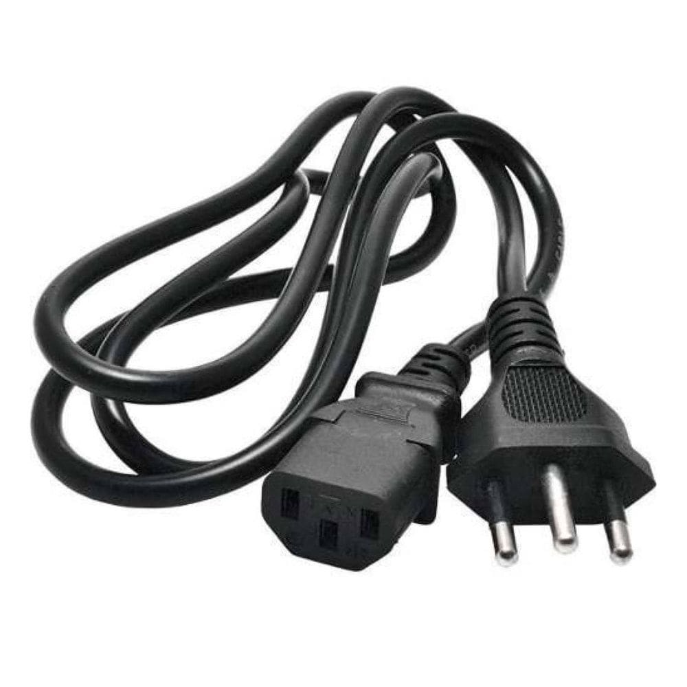 Cabo de Força para Computador Fonte Preto